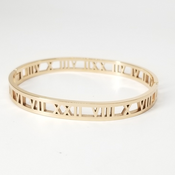 Rose Gold Stainless Steel Number Bracelet NEW - Picture 7 of 8